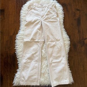 Aritzia Greenwich Carpenter Pants Cream/Beige
